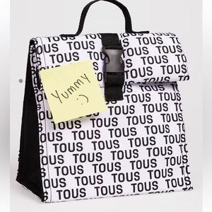 Tous White Black Insulated Foodie Bag